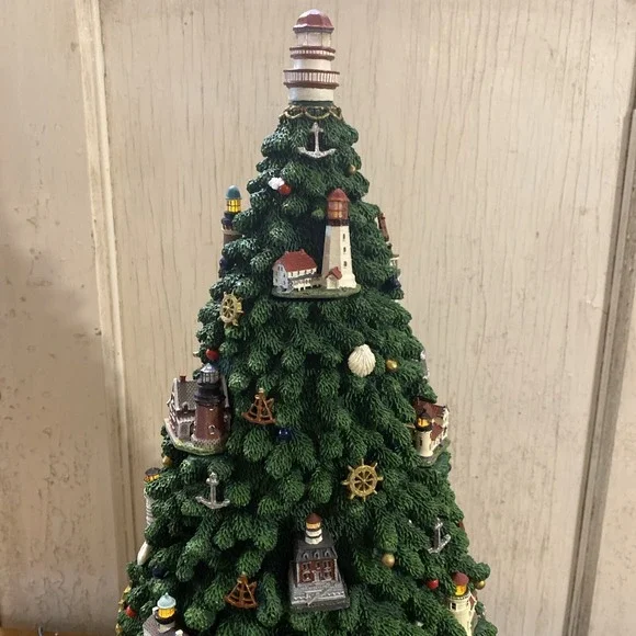 Danbury Mint Captain's Lighthouse Christmas Tree Complete w/ Accessories & Box - Picture 12 of 16